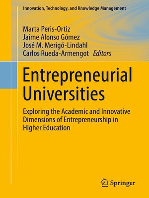 cover image of Entrepreneurial Universities
